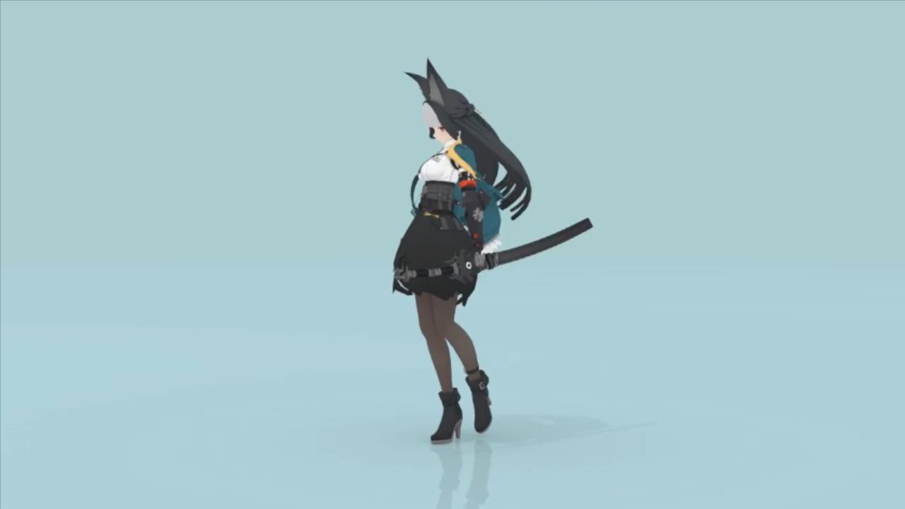 雅_前冲横斩接转身（收刀动作）
