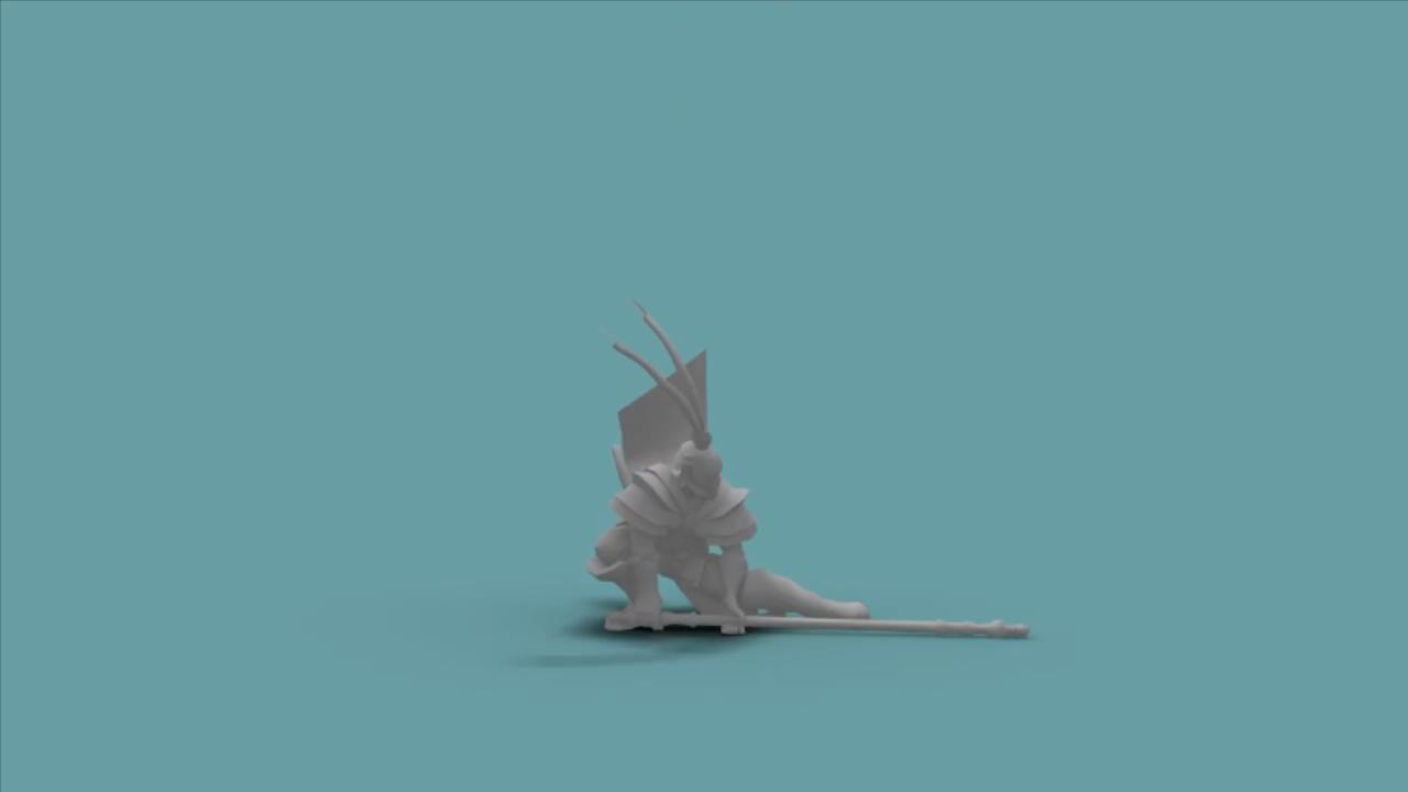 孙悟空_舞花跃起竖劈棍