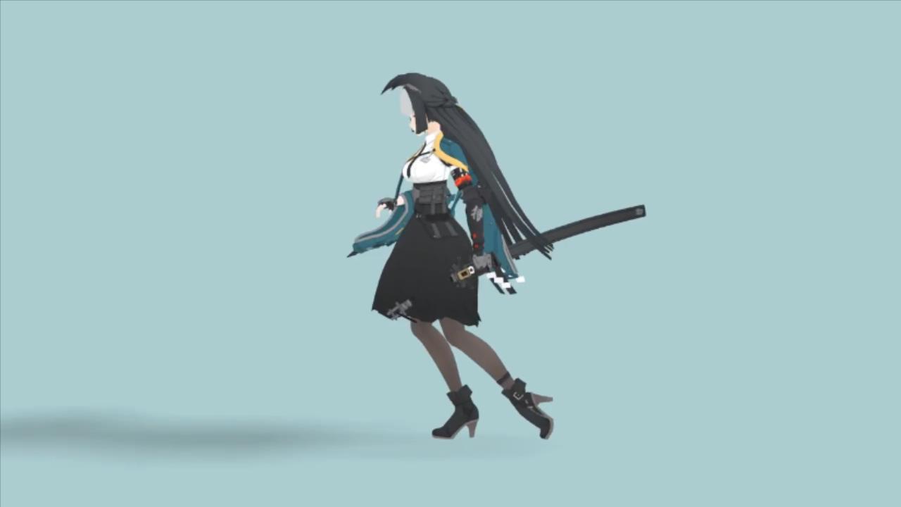 雅_瞬斩四连（收刀动作）