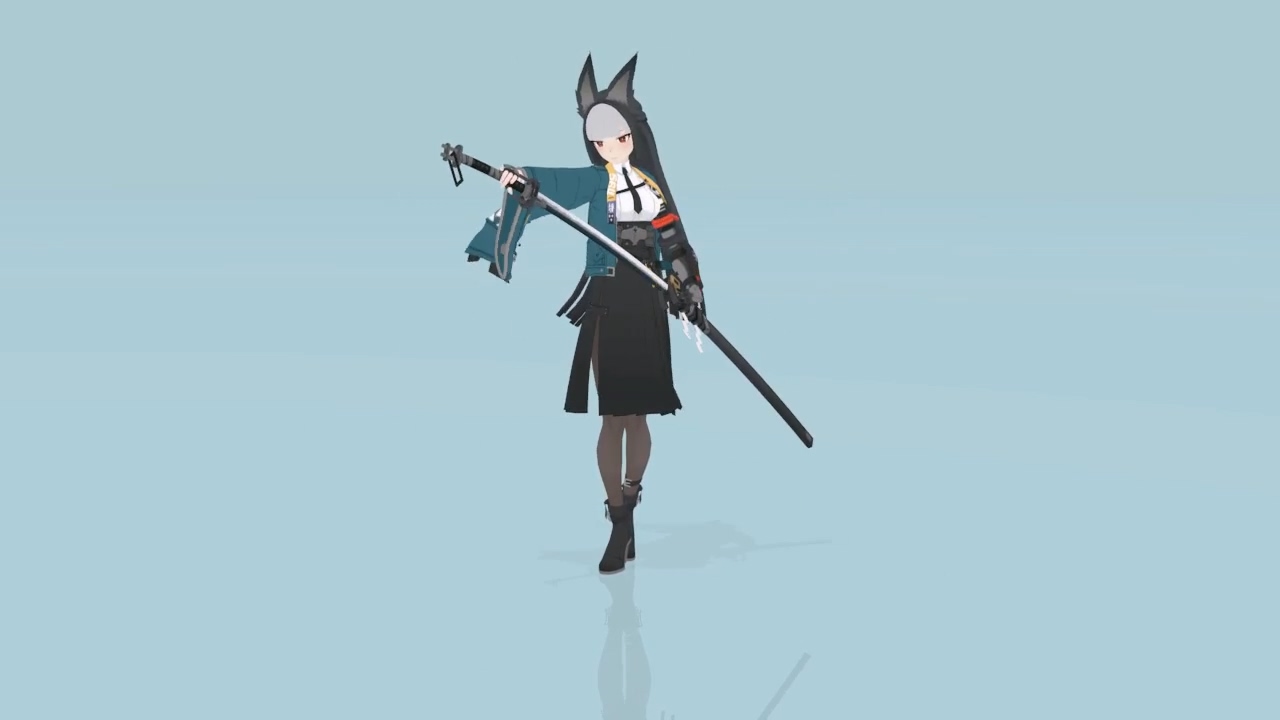 雅_前冲竖劈（收刀动作）