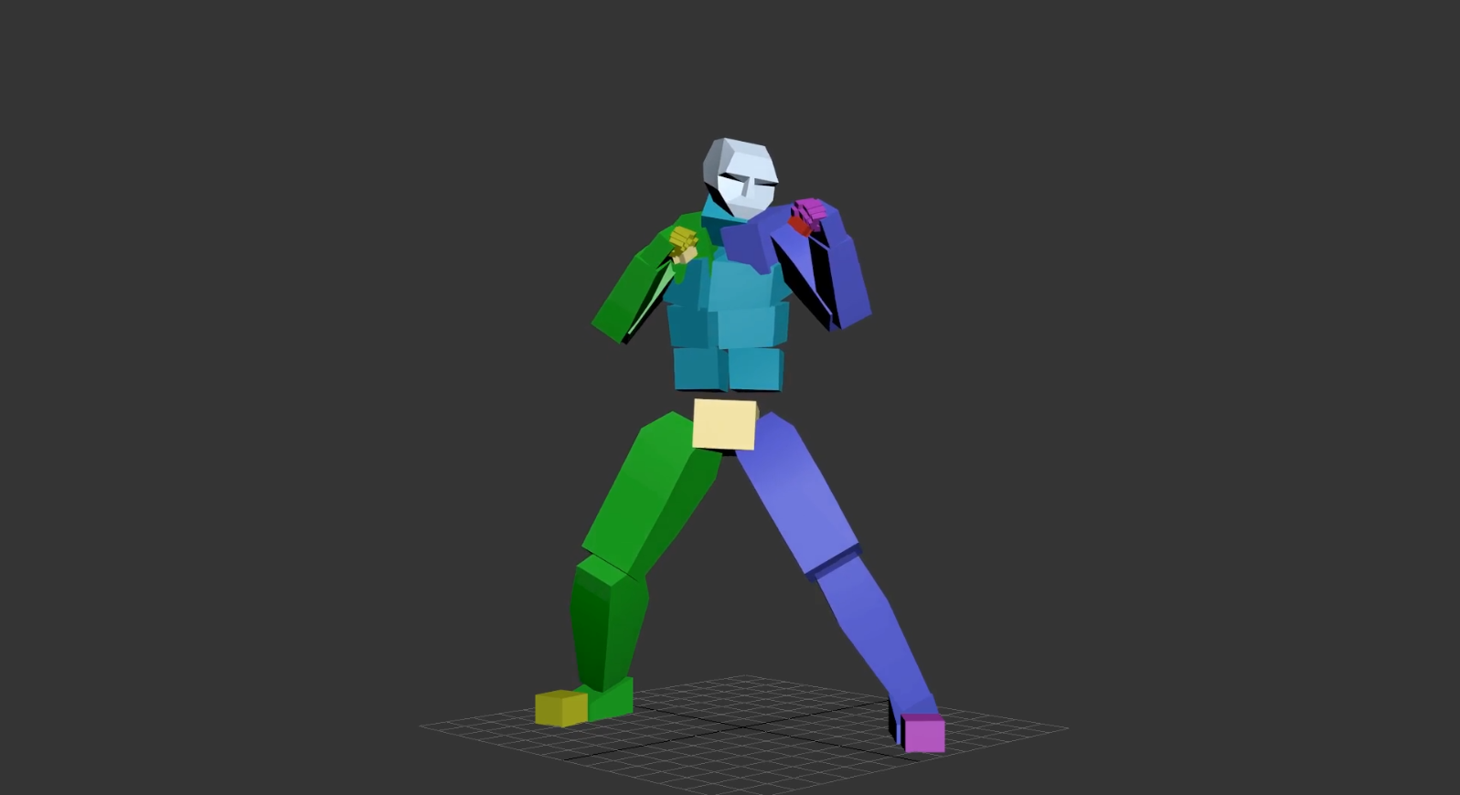 Biped_拳击手战斗待机