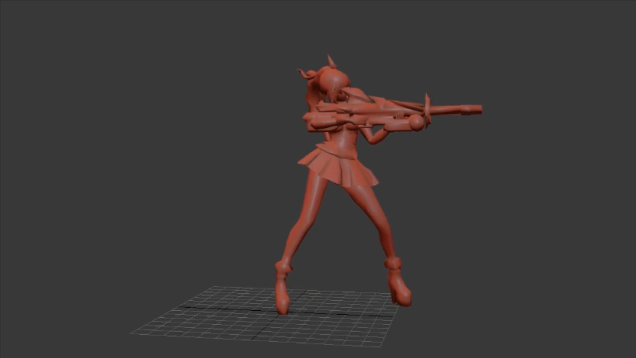 美少女战士_举枪射击